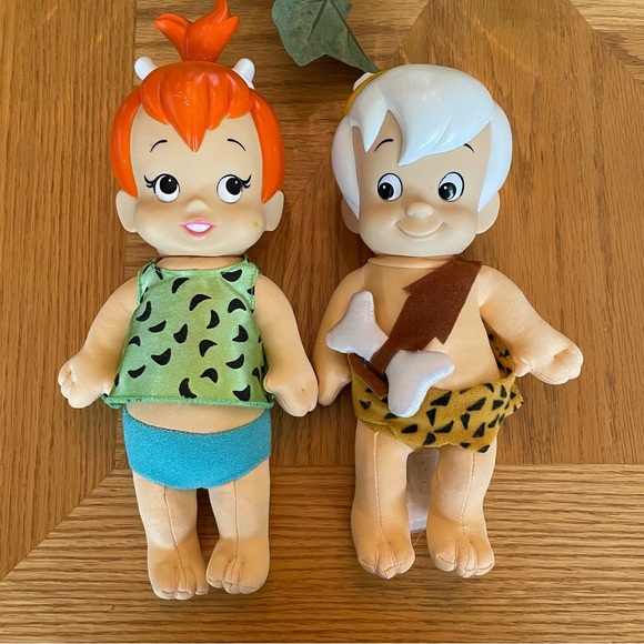 Flinstones Other - Vintage 1994 Flinstones Pebbles and Bam Bam Dolls